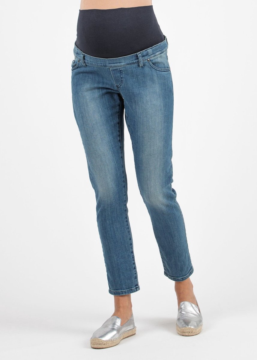 Mom Fit Jeans DEMI, zwangerschapsjeans blauw L