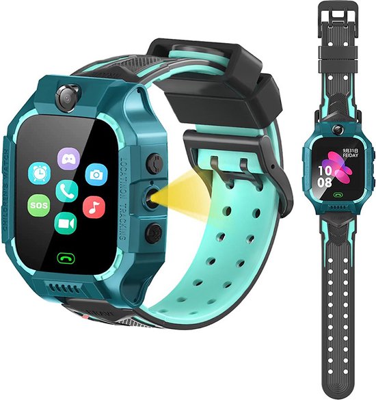 Smartwatch B12 voor Kinderen met GPS Tracker 2G - Smartband Smartphone Horloge - IPS iOS en Android - AR202