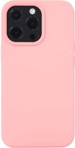 Mobigear Hoesje geschikt voor Apple iPhone 14 Pro Siliconen Telefoonhoesje | Mobigear Rubber Touch Backcover | iPhone 14 Pro Case | Back Cover - Roze