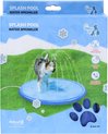 Coolpets Waterspeelmat met fontein voor honden – Watersprinkler – Hondenspeelgoed – Verkoeling voor huisdieren – Verkoelend - Waterspeelgoed – Blauw – Ø100cm
