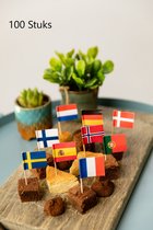 Bâtons de drapeau international 100 pièces, Coupe du monde, Voetbal, Concours Eurovision de la chanson, Anniversaire, Soirée à thème