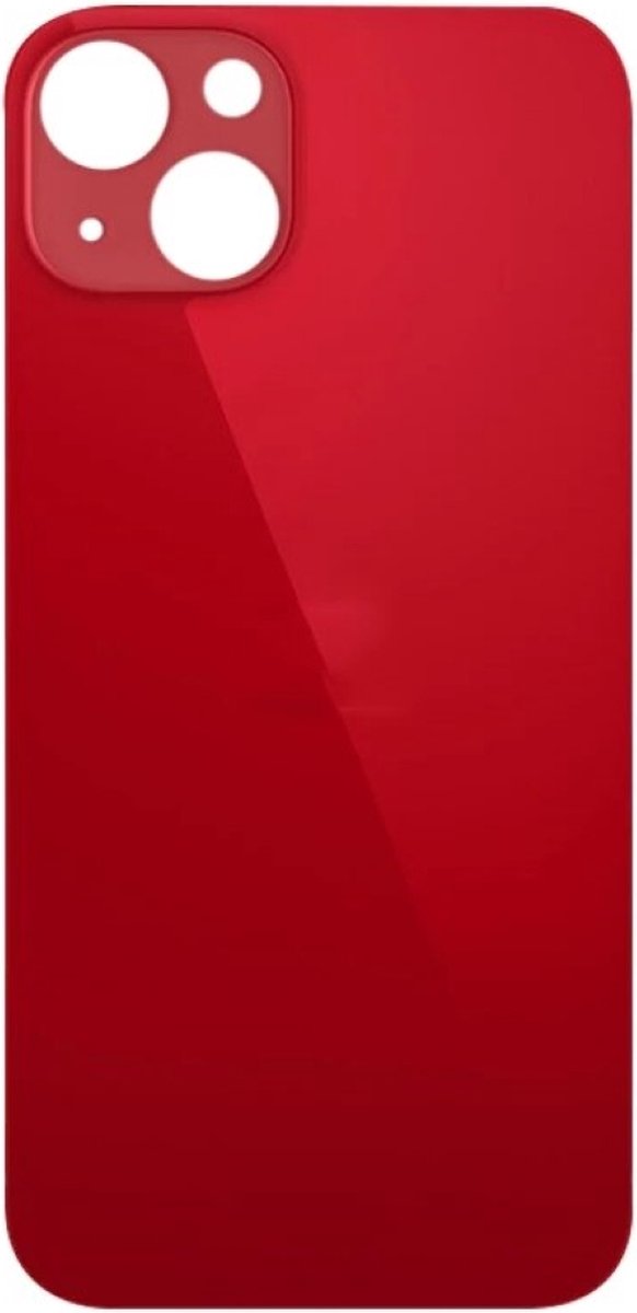 Voor iPhone 13 Batterij Cover Achterkant Behuizing Rood