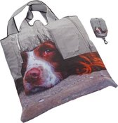 Country Matters Shopping bag | Springer Spaniel | opvouwbare tas 39x41cm | wasbaar | Hond opdruk