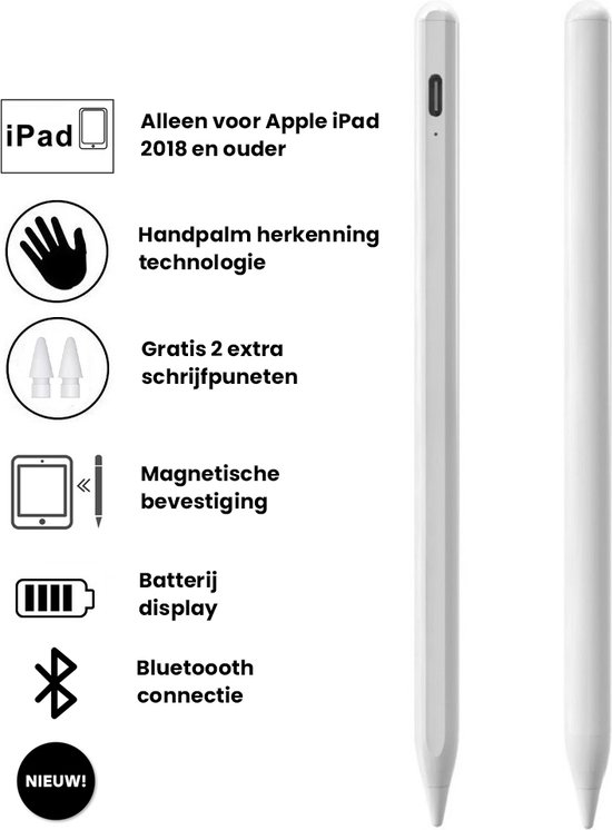 Pencil 2E Génération, Chargement Sans Fil Stylet Pour Ipad Avec D