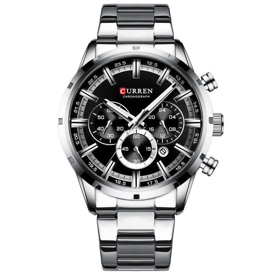 Curren Horloges voor mannen - Horloge mannen - Zwart - Heren horloge - Zwart