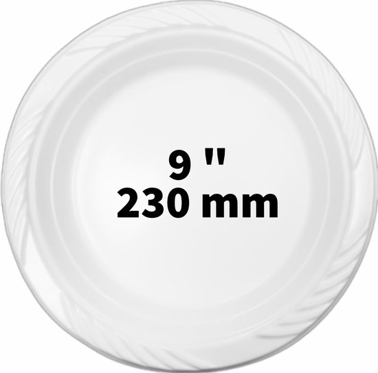 Assiette réutilisable - BACO - Wit - Plastique - Passe au lave-vaisselle -  Ø 20 cm - 5