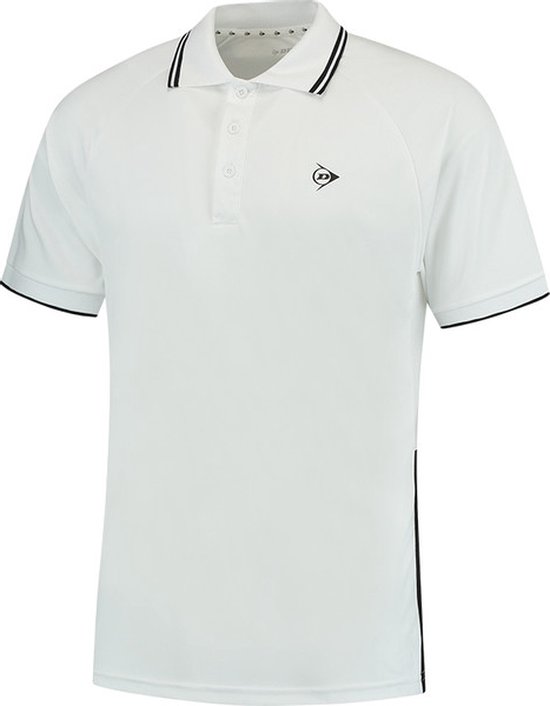 Dunlop Club Polo - sportpolo's - White/Black - Mannen