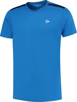 Dunlop Club Crew Tee - sportshirts - Blue - Mannen