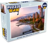 Puzzel Skyline van Vancouver in Canada - Legpuzzel - Puzzel 1000 stukjes volwassenen