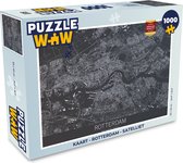 Puzzel Kaart - Rotterdam - Satelliet - Legpuzzel - Puzzel 1000 stukjes volwassenen