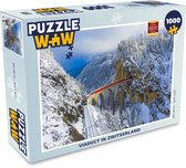 Puzzel Viaduct in Zwitserland - Legpuzzel - Puzzel 1000 stukjes volwassenen