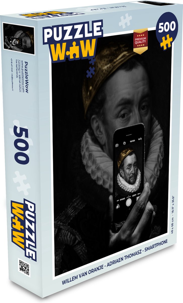 Puzzel Willem van Oranje - Adriaen Thomasz - Smartphone - Legpuzzel - Puzzel 500 stukjes