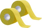 Kinesiology Tape Yellow - 5cm x 5m - Set van 2 - Spiertape - Tape