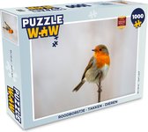 Puzzel Roodborstje - Takken - Dieren - Legpuzzel - Puzzel 1000 stukjes volwassenen