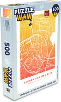Puzzle Plan de la ville - Alphen aan den Rijn - Oranje - Jaune - Puzzle - Puzzle 500 pièces - Carte