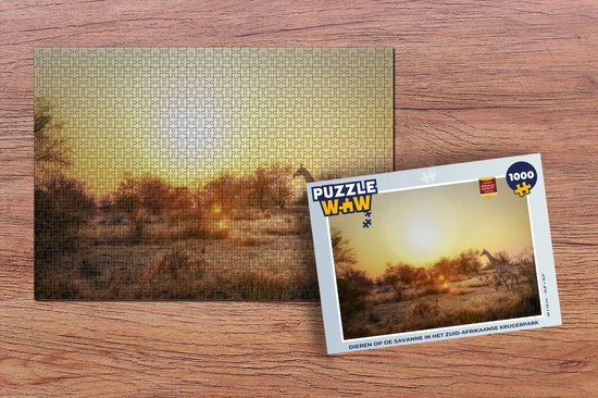 Puzzle Animaux de la savanne dans le Parc Kruger d'Afrique du Sud - Puzzle - Puzzle 1000 pièces adultes