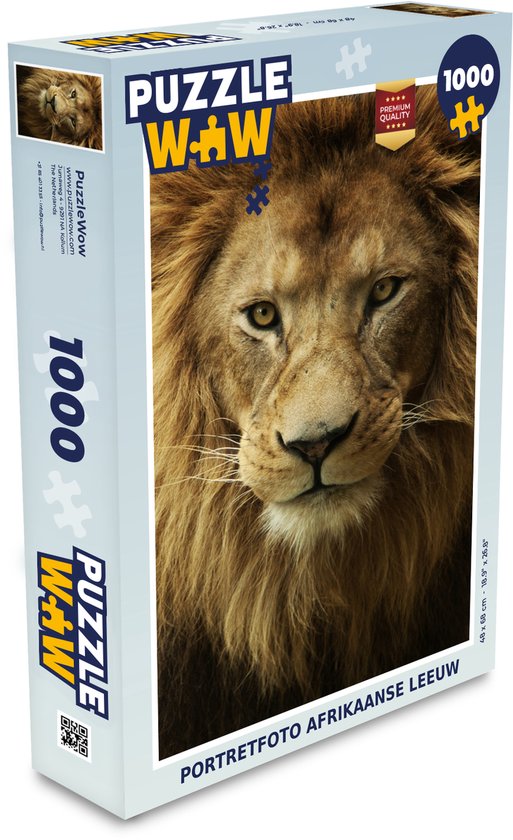 Wilde dieren 3D magic puzzel 1000 stukjes - 3D bril