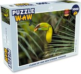Puzzel Close-up van een etende toekan - Legpuzzel - Puzzel 1000 stukjes volwassenen