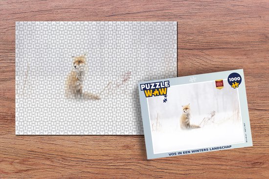 Puzzle Renard - Hiver - Neige - Puzzle - Puzzle 1000 pièces adultes