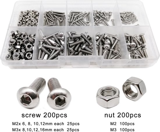 metaalschroef platkop met moer verzinkt 5x40 mm 15 stuks kopen? | Bouten