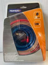 NorAuto - Versterker / Audio aansluitkit - 20mm2 OFC kabelset compleet met luidsprekerdraad