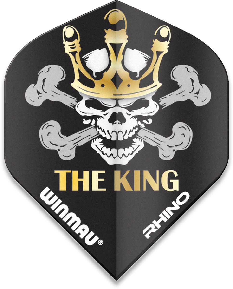 WINMAU - Rhino Mervyn King "The King" Dartvluchten - 1 set per pakket van elke flight (3 Dartvluchten in totaal)