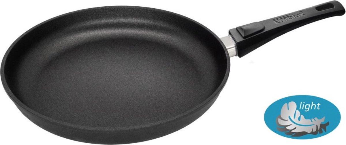 Eurolux Koekenpan met Afneembare Steel - Ø 32 cm - Aluminium - Geschikt voor Alle Warmtebronnen