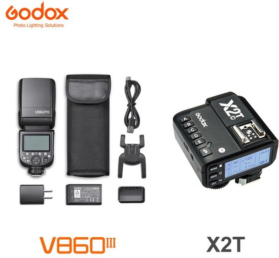 Foto: Godox reportageflitser v860iii x2 trigger kit voor sony