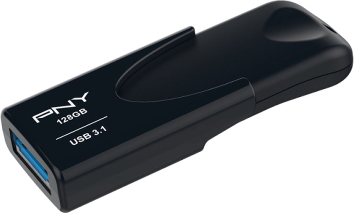 PNY Attache 4 3.1 USB flash drive 128 GB USB Type-A 3.2 Gen 1 (3.1 Gen 1) Zwart