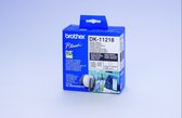 Brother DK-11218 Round Labels Blanc