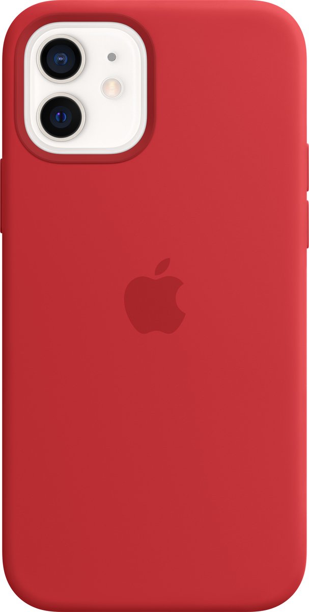 APPLE iPhone 12 | 12 Pro siliconen hoesje met MagSafe - (PRODUCT) ROOD | bol