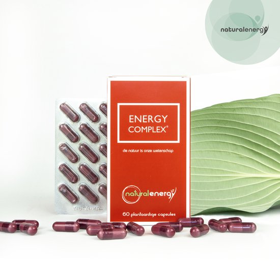 Energy Complex – 60 Vegan Capsules met Vitamine B3 & B6 & Rhodiola Rosea – Natuurlijke Energie (1) Zonder Energie Dip
