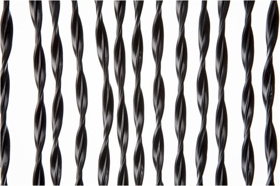 Ambiance Vliegengordijn PVC - Deurgordijn - 93 x 210 cm - Zwart - PVC draden