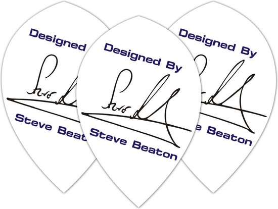 Winmau Steve Beaton Pear White - Dart Flights van Merkloos — afbeelding 2