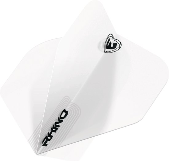 Winmau Rhino White Flight - Dart Flights van Merkloos — afbeelding 3