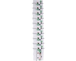 Wand brochurehouder draadmodel 10 vakken A4 Folderhouder Folderrek A4 formaat voor aan de muur