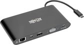 Tripp-Lite U442-DOCK1-B USB-C Laptop Docking Station with mDP, HDMI, VGA, GbE, 4K @ 30Hz, Thunderbolt 3 - USB-A, PD Charging, Black TrippLite met grote korting