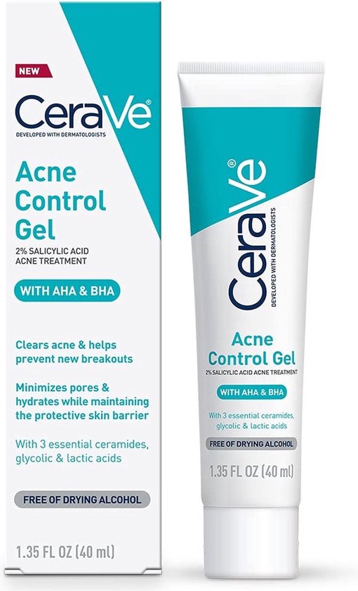 CeraVe Combi Acne Face Wash 237ml Acne Gel 40ml bol