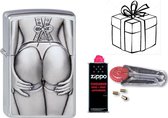 Geschenkset Zippo- ZIPPO Stocking Girl met ZIPPO BENZINE en Vuursteentjes-uniek cadeau