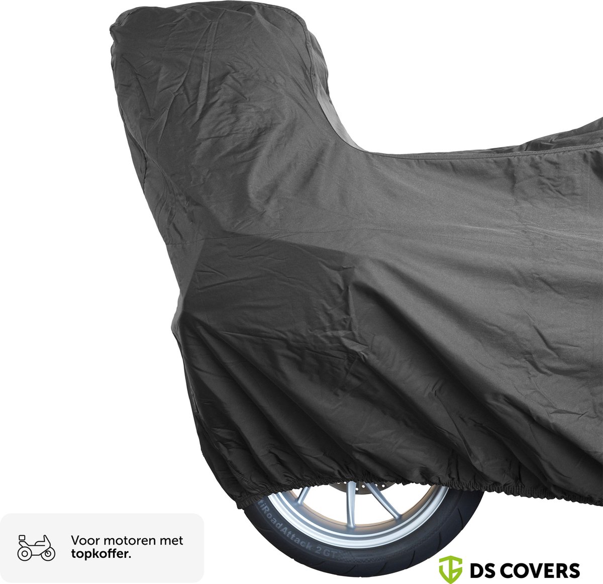 ALFA Topcase motorhoes van DS COVERS - Outdoor - Waterdicht - UV bescherming - 300D Oxford - Zachte voering - Incl. Opbergzak - Maat XXL – foto 4
