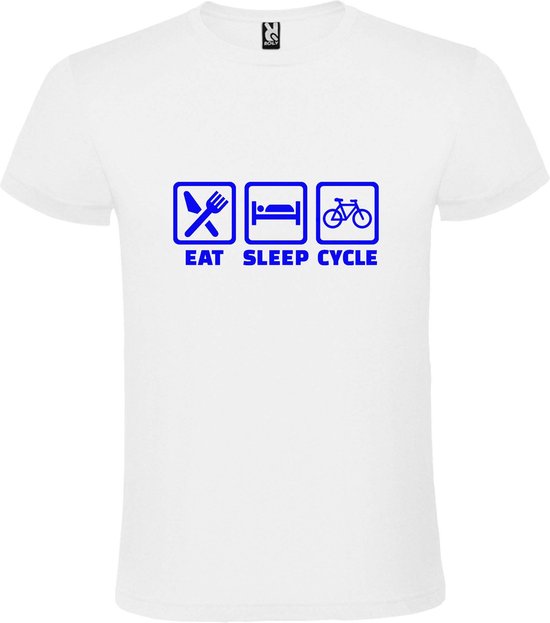 Wit T shirt met print van 