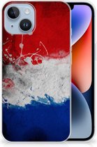 Telefoon Hoesje Geschikt voor iPhone 14 Mobiel Case Nederlandse Vlag
