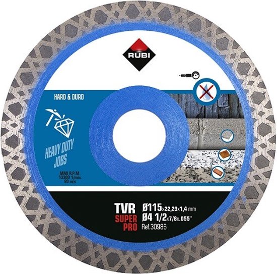 Rubi Diamantschijf Turbo Viper TVR 115 mm x 22,2 mm