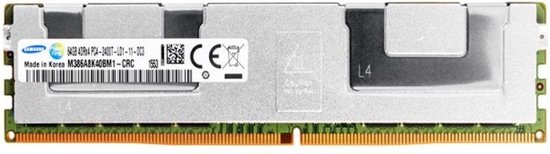 Samsung 64GB 4DRx4 PC4-2400T ECC Registered (LRDIMM), MPN: M386A8K40BM1-CRC, Niet geschikt voor Laptop en PC's