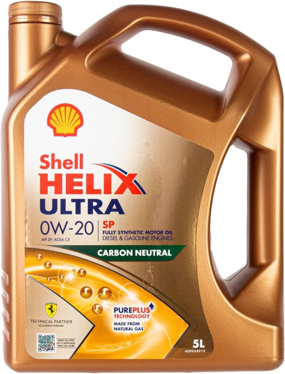 Motorolie Shell Helix Ultra ECT C5 0W20 - 5L TOP! AUDI VW BMW | bol.com