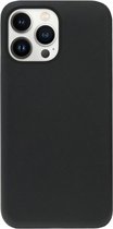 ADEL Tarwe Stro TPU Back Cover Softcase Hoesje Geschikt voor iPhone 14 Pro Max - Duurzaam Afbreekbaar Milieuvriendelijk Zwart