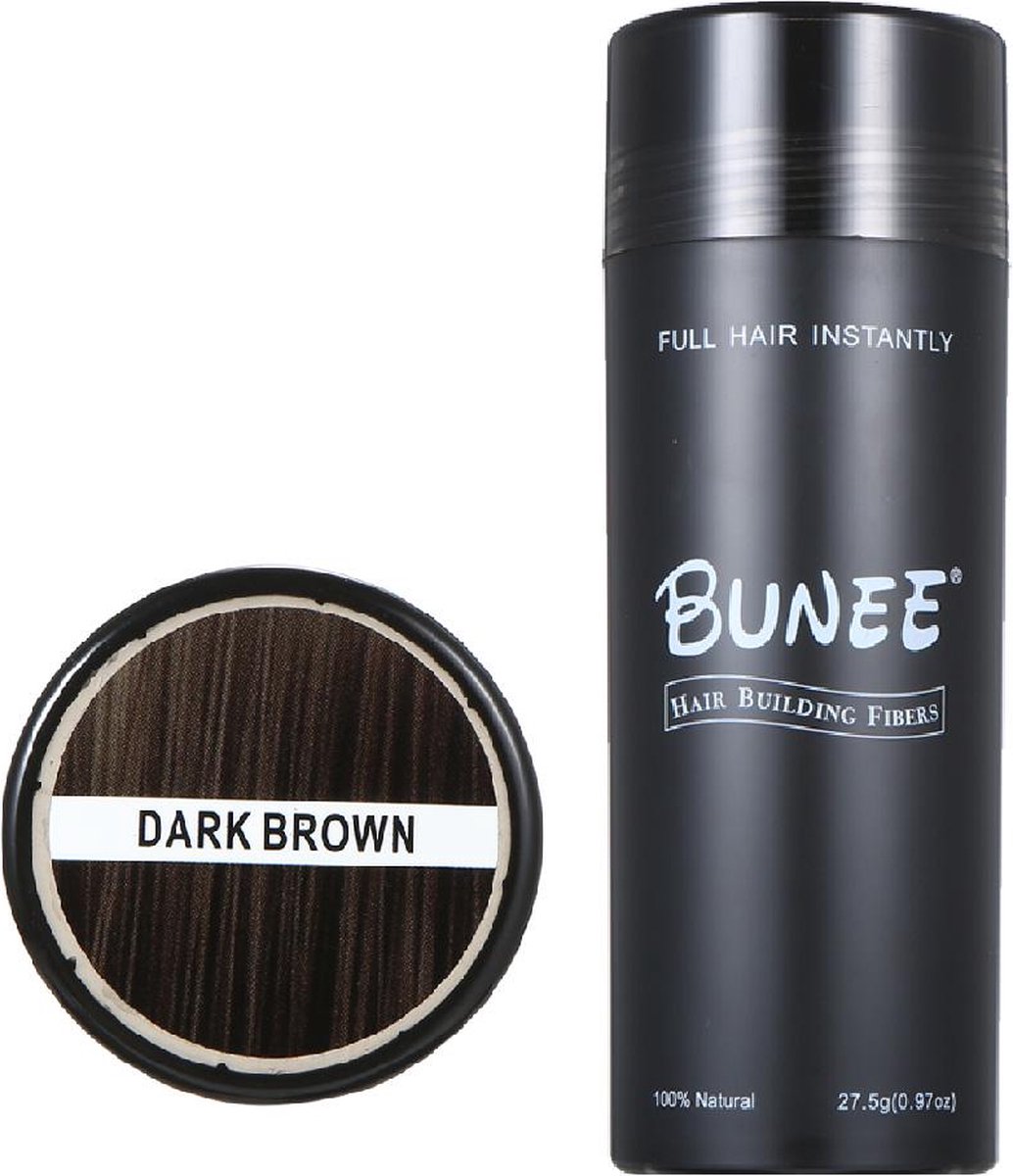 Bunee Hair Fiber - Haarpoeder - Haarverdikker - 55 g - Dark Brown