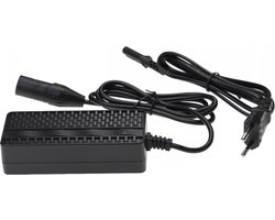 Oplader voor E-bike - Voor 36V Accu's - 42V - 1,35A - 60W - 3-Pins aansluiting - Zwart