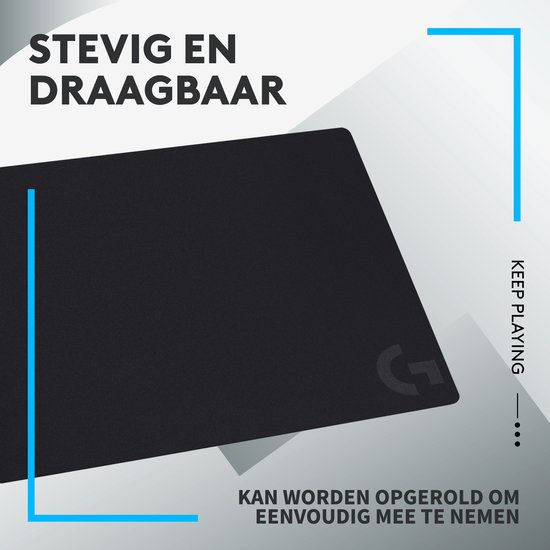 Logitech G G740 Grote gamingmuismat van 5 mm dik, geoptimaliseerd voor gamingsensoren, matige oppervlaktewrijving, antislipmuismat, gamingaccessoires voor Mac en PC, 460 x 400 x 5 mm Logitech G G740 Grote gamingmuismat van 5 mm dik, geoptimaliseerd voor gamingsensoren, matige oppervlaktewrijving, antislipmuismat, gamingaccessoires voor Mac en PC, 460 x 400 x 5 mm