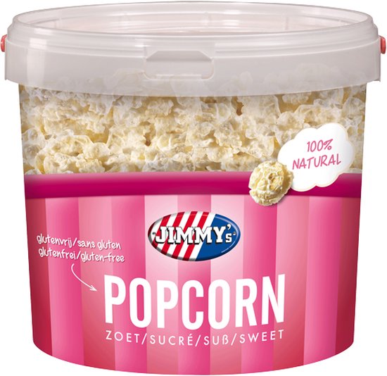 Jimmy's Popcorn - Zoet - Bucket Popcorn - Emmer Popcorn - 220 gram